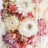 Indeco Flowers Dried Flower Dome cloche bell jar Mother of Pearls