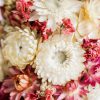 Indeco Flowers Dried Flower Dome cloche bell jar Mother of Pearls