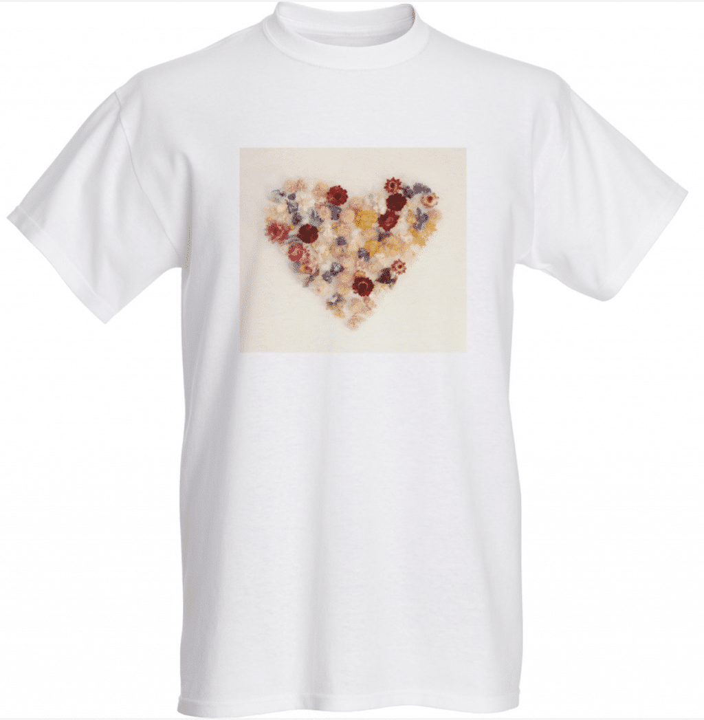 Indeco Flowers Heart T-shirt