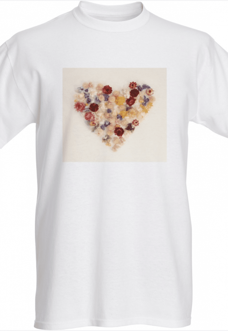 Indeco Flowers Heart T-shirt