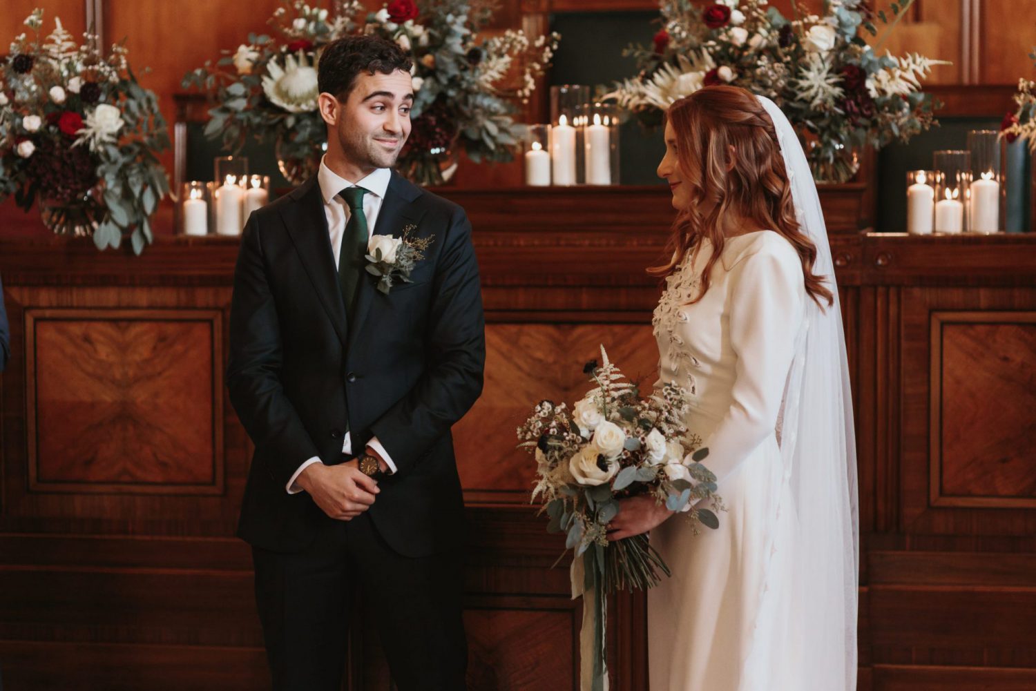 indeco flowers London Town hall hotel wedding flowers