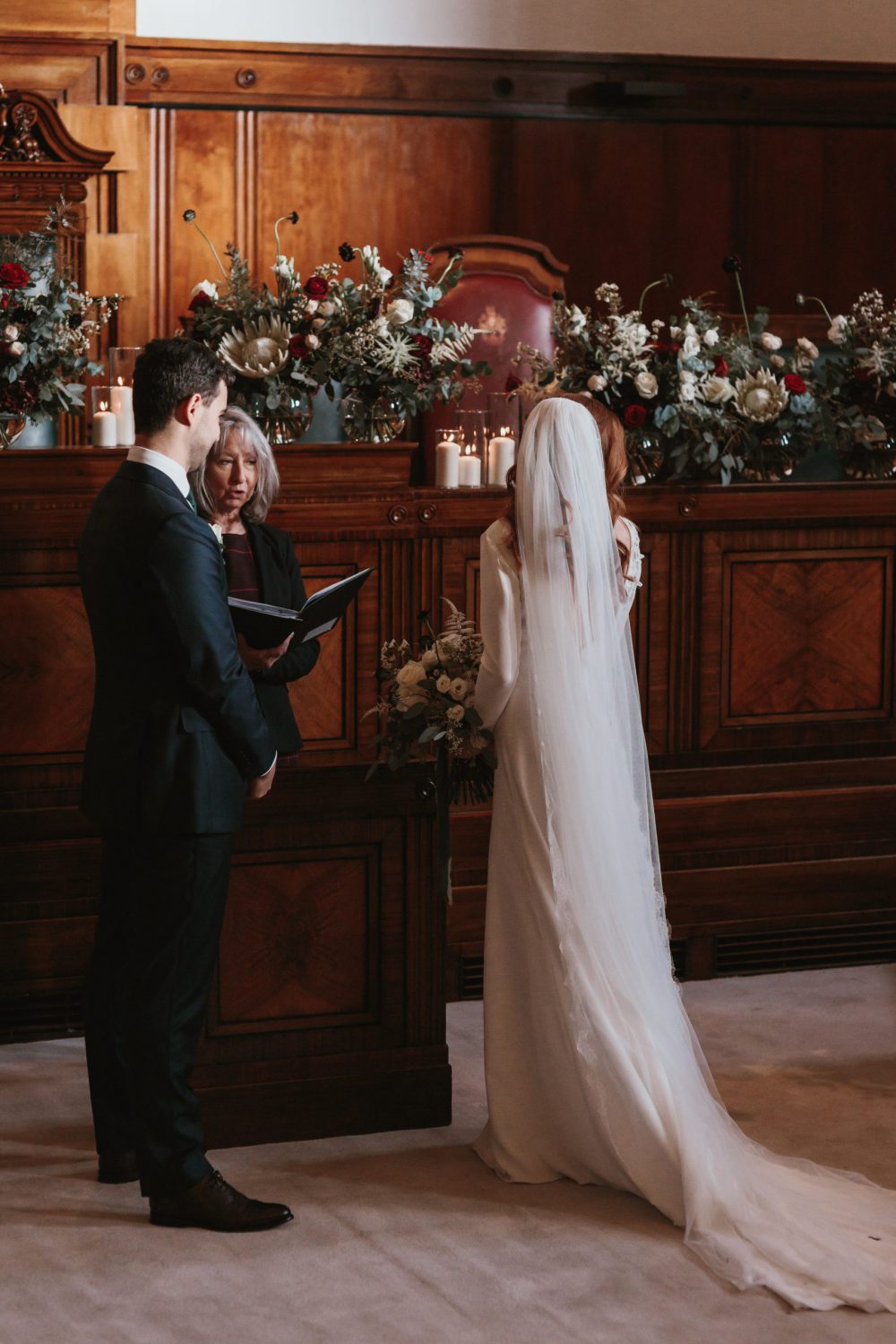 indeco flowers London Town hall hotel wedding flowers