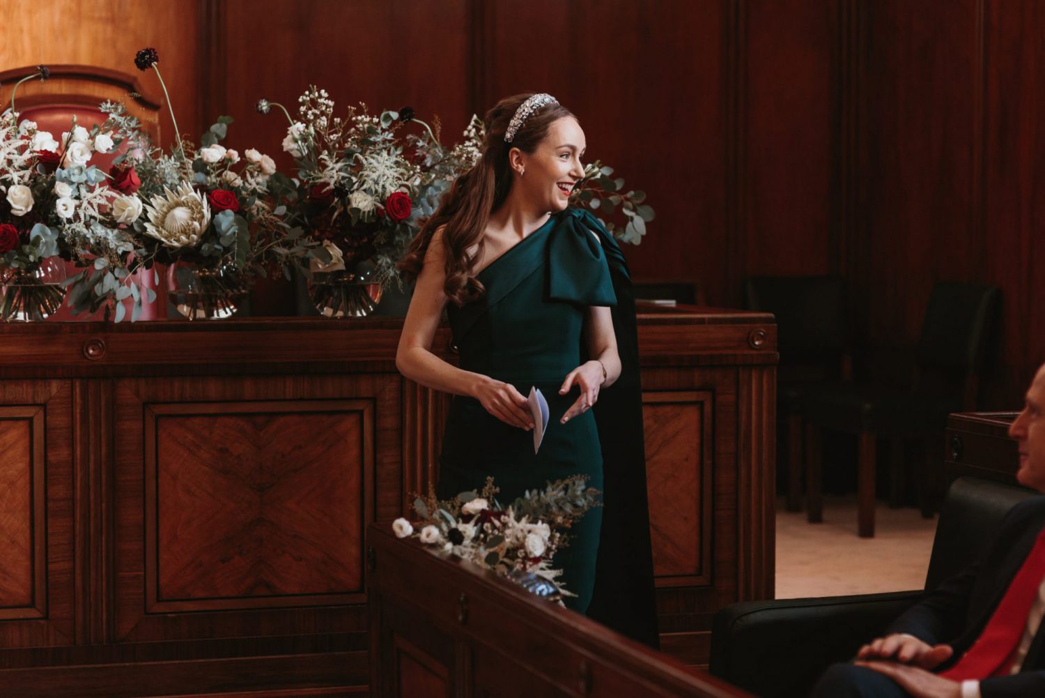 indeco flowers London Town hall hotel wedding flowers