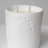 Ceramic two wick soy candle English Garden