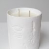 Ceramic two wick soy candle English Garden