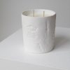 Ceramic two wick soy candle English Garden