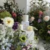 Ceramic two wick soy candle English Garden